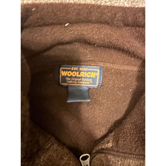 Woolworth - Vintage wool 1/4 zip sweater , Brown, XL some small pinhole defects - Picture 3 of 8